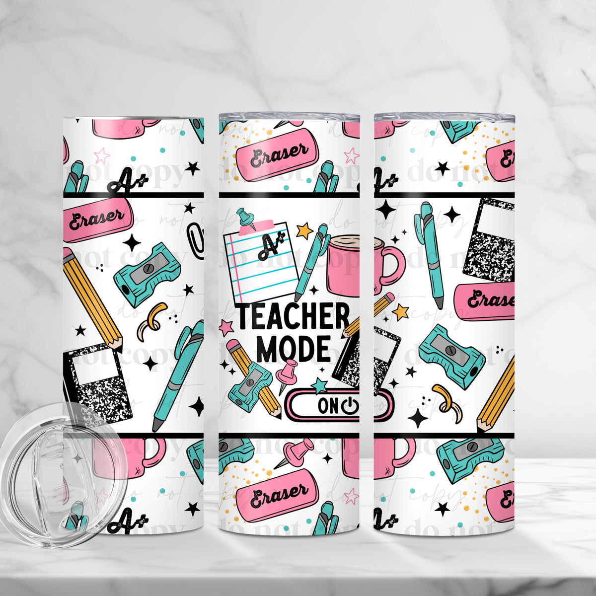 Teacher Mode Skinny Tumbler