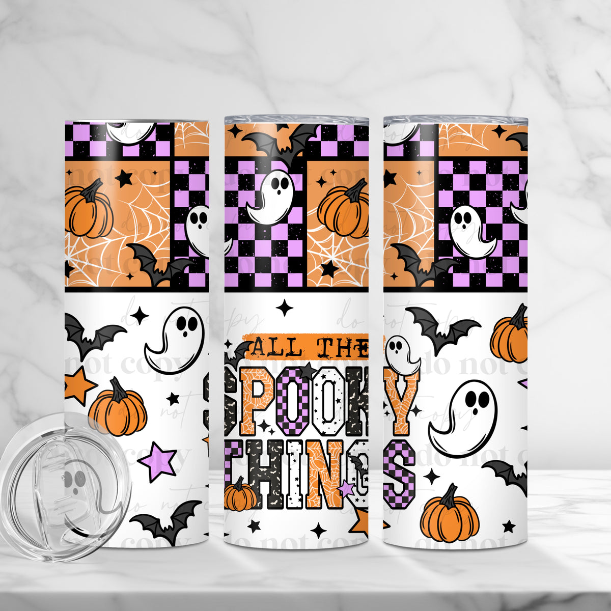 All The Spooky Things Skinny Tumbler