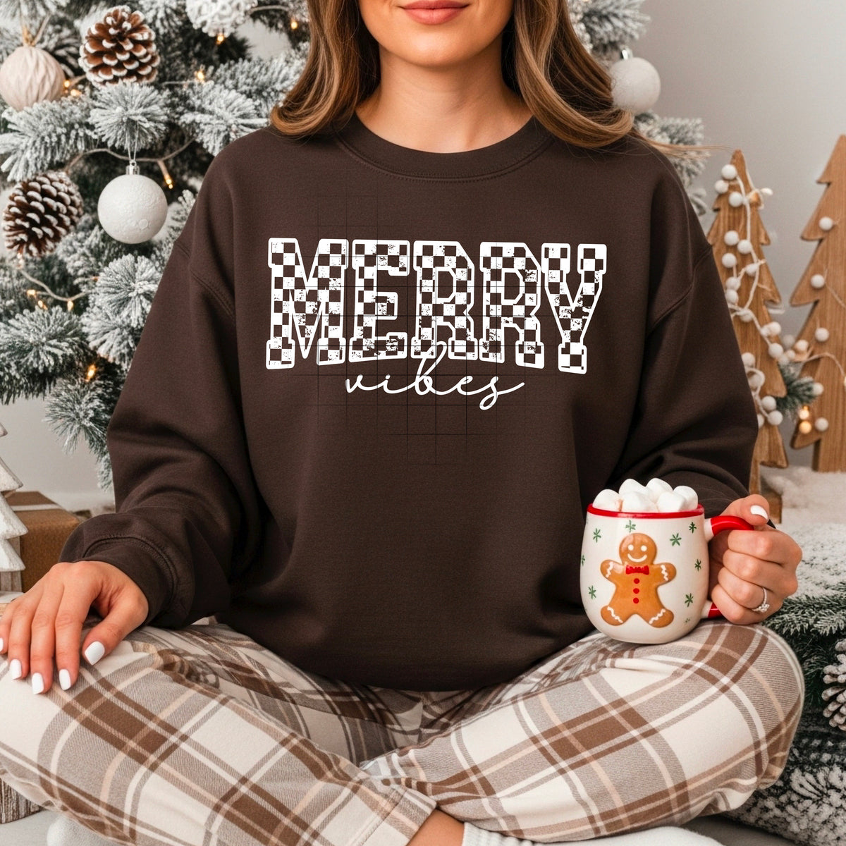 Merry Vibes Hoodie (White)